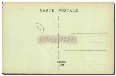 Zamek Castillon, strona ogrodu — Zamki Normandii — wydawnictwo Dubooq, nr 47 ter — Rewers