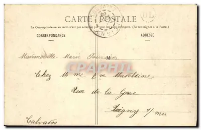 Caumont-Tevente — Weg naar Caen — Fot. Laprunier, Be — Achterkant