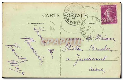 Bois-Halbout - Trasa Cesny — Hotel Handlowy — Fototypia E. Desaux — Rewers
