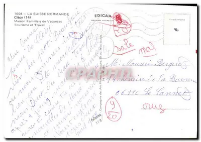 Dom rodzinny wakacyjny Clécy — 1604 — Wydawca EDICAR — Rewers