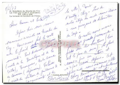 ले वेय — कैनल के बालस्ट्रेड और फूलों के साथ दृश्य — नॉर्मैंड एडिशन्स द्वारा गूबेट (कैल्वाडोस) — पीछे