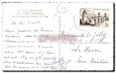 De Dijk van het Molen van Vey — Calvados — Edities Gaby — Achterkant