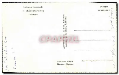 O circo — Clécy (Calvados) — Éditions Gaby — Verso