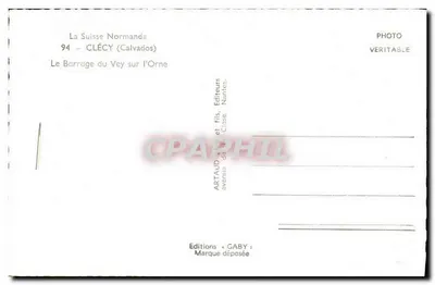 A Barragem do Vey no rio Orne — Clécy (Calvados) — Edições Caby — Verso