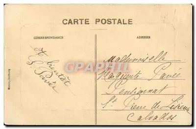 Clécy (Calvados) - O Desaguador do Vey — A Normandia pitoresca, editor Mercier, Cherbourg — Verso
