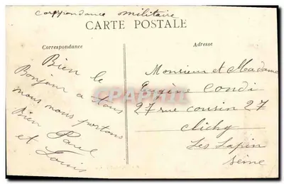 La Lande Cleecy — Entrata del tunnel delle Gouttes (1800 metri) — H. Fagot, Editore, n° 144 — Verso