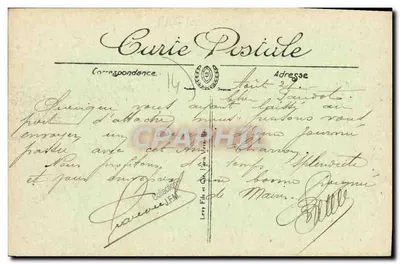 COURSEULLES — A limpeza das ostras — I.L. — Verso