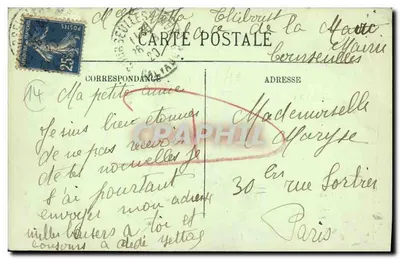 COURSEULLES — La Jetée — LL. — N° 15 — Verso