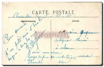 Kościół Petit-Coulibœuf — Okolice Falaise — C. Jeanne, wyd. fotograficzne Falaise — nr 104 — Rewers