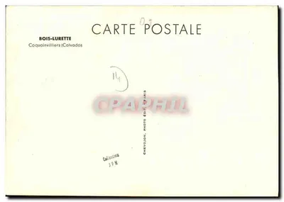Bois-Lurette — Coquainvilliers (Calvados) — Chevojon, Paris — Rewers