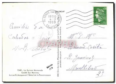 Renaissance — Hotel w Aunay-sur-Loire — Spółka Sztuki Fotomechanicznej — Rewers