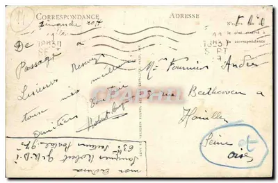 Zamek COMBRAY (Calvados) — Strona północna — Wydawnictwo Renard, Listieux, n°5 — Rewers