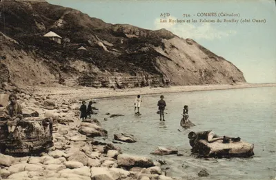 Commes (Calvados) — Os Rochos e as Falésias do Bouffay (lado Oeste) — A+D, n° 754