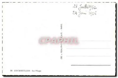 Courseulles-sur-Mer - Plaża — wydawca C.A.P. nr 16 — Rewers