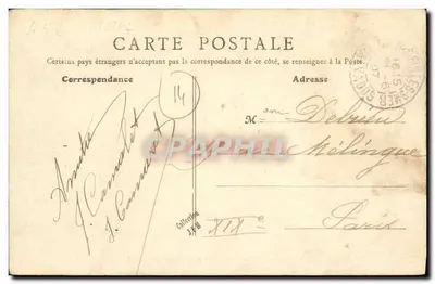 Courseulles-sur-Mer — Plaża przy niskiej wodzie — B. F., Paris, n° 13 bis — Rewers
