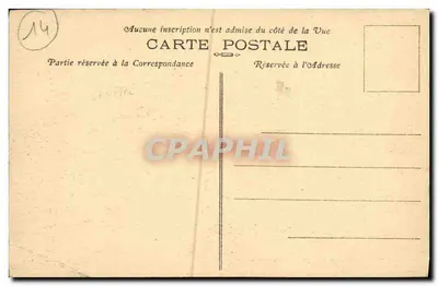 Bilhete postal antigo Courseulles Sur Mer A Praia — Verso