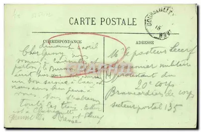 Courseulles — As Cabines e a Praia — LL. — Verso