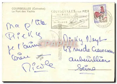 COURSEULLES-SUR-MER — Le Port des Yachts — Éditions du Ménil-Serrifouville — Verso