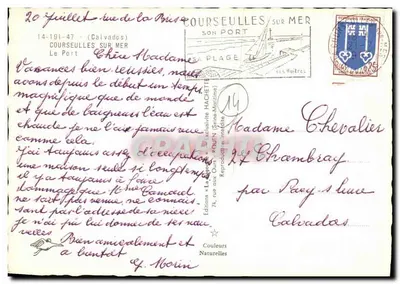 Port d'Aveneldre — widok portu z wieloma jachtami — Éditions La Rouge — Rewers