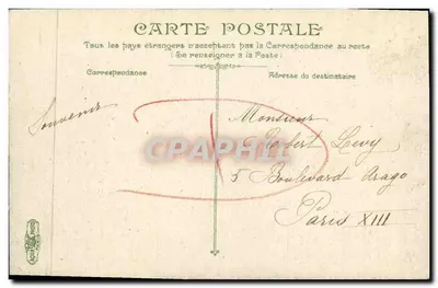 Coursouilles — The Floating Basin — publisher L.Y. (n° 1889) — Back