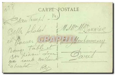 COURSEULLES-sur-MER — Barcos de Pesca no Porto Anterior — editor Arnaud, Nantes, n° 54 — Verso