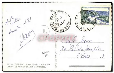 Kawiarnia w centrum — Courseulles-sur-Mer — Wydawca Cap — Rewers