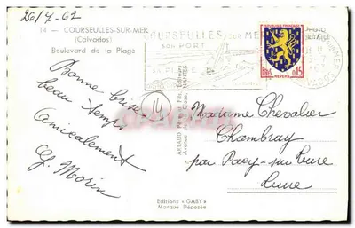 COURSEULLES-SUR-MER — Bulwar Plażowy — Wydawnictwo Gaby — Rewers