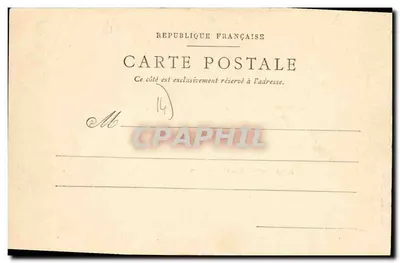 Courseulles — Praça de Caen — J. Bréchet, editor, Caen — Verso