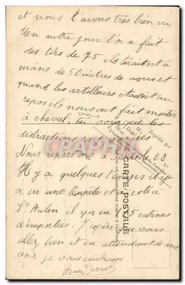 Courseulles — Młyn nad rzeką Seulles — V.P. Paris No. 2 — Rewers