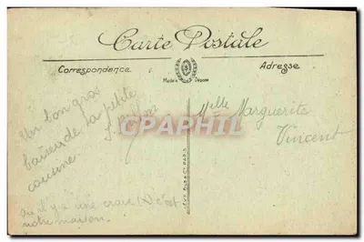 COURSEULLES — A Praça de Caen — LL. — Editor LL, n° 28 — Verso