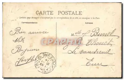 COURSEULLES-SUR-MER — Straße der See — La Poste — Verlag E. F. à Courseulles — Rückseite