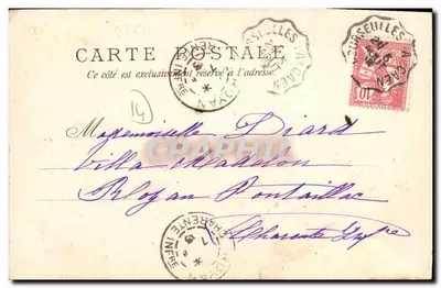 Courseulles-sur-Mer. Młyn — J. Brecher, Wydawca, Caen, nr 18 — Rewers