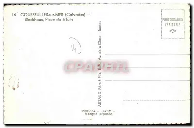 Courseulles-sur-Mer — Blockhaus, Plac 6 Czerwca — Wydawnictwo Gaby — Rewers