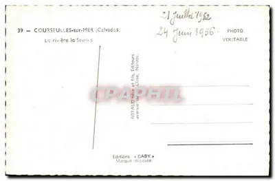 COURSEULLES-sur-MER — Rzeka Seuille — Wydawnictwo GABY — Rewers