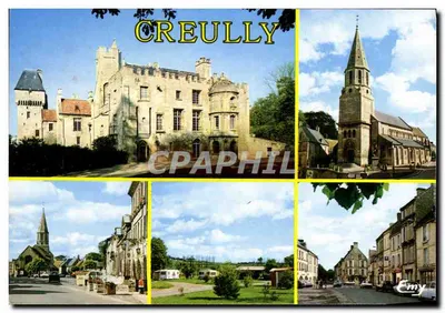 Creully — Castelo, igreja, praça e camping — Edições Normandas Le Goube