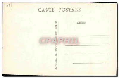 Zamek Creully — widok zamku — A. Dubosq, wydawca, n° 764 — Rewers