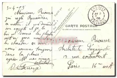 Creully — A Igreja — V.P. Paris, No. 2 — Verso