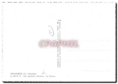 Crèvecoeur (Calvados) — Vista aérea geral — Combière — Verso