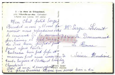 Kościół z Lierres — blisko Villerville-sur-Mer (Calvados) — Wydawnictwo GABY — Rewers