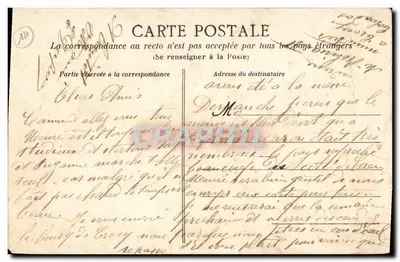 CROCY — Le Bourg — éditeur Mme Andrleux — Verso