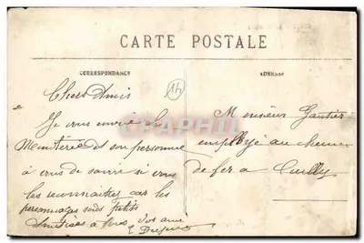 CROCY — La Minoterie — Vve Auger, édit. Falaise — Verso