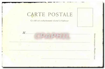 Castelo de Dampierre (Calvados) — Séculos XVI e XVII — Édition Artistique Supra, Paris — Verso