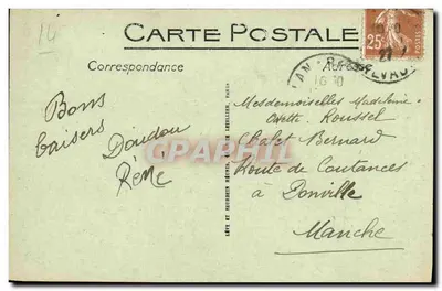 Douvres-la-Délivrande — Nossa Senhora da Délivrande — LL. Editor Lévy & Meudon, n°4 — Verso