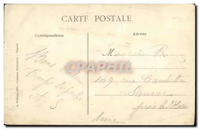 Aux Pieds de N.-D. de LA DÉLIVRANDE — A+D - 571 bis — A. Dibosq, édit. (Cannes, Carmandas) — Déposé — Verso