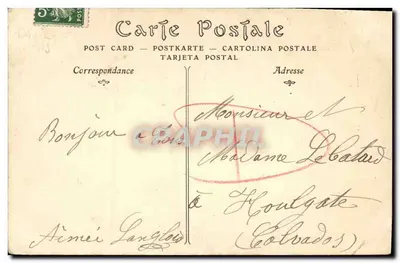 La Délivrande (Calvados) — Notre-Dame-de-la-Délivrande, Dziewica cudotwórcza — wydawca nie widoczny — Rewers
