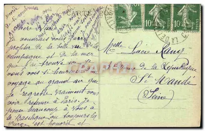 La Délivrande (Calvados) — Klasztor Panny Wiernej — Wydawca nieidentyfikowany — Rewers