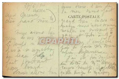 La Délivrande — A Grande-Rua — Ed. R. Dazeau, impressor — Verso