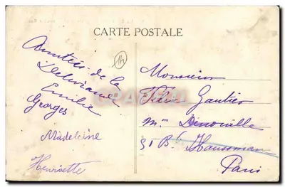 La Délivrande (Calvados) — Grande Rue — Phot. et édit. F. Maillaut, Caen — Verso