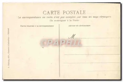 La Délivrande — Processie van het jubileum van de kroning, 1907 — A. D. — Achterkant