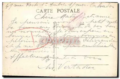 La Délivrande (Calvados) — Grande-Rue — A.D. 681 — Achterkant
